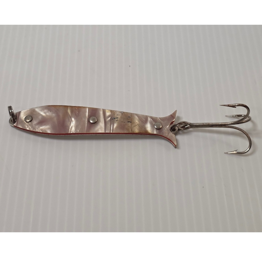 Antique Mother of Pearl Fishing Lure 4.5 Inch Iridescent Fair Tackle Rare